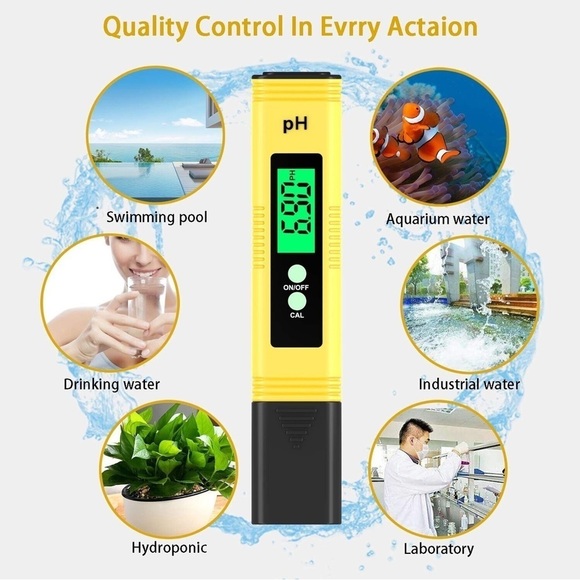 Digital PH Meter, PH Meter 0.01 PH High Accuracy Water Quality Tester with 0-14 - Picture 4 of 7